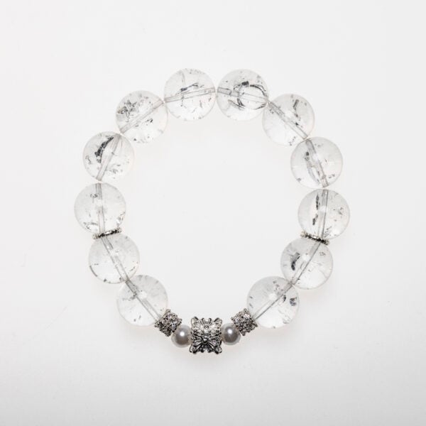 Clear Quartz Crystal Bracelet – A beautiful bracelet made with clear quartz crystals, known for their amplifying energy and powerful healing properties.