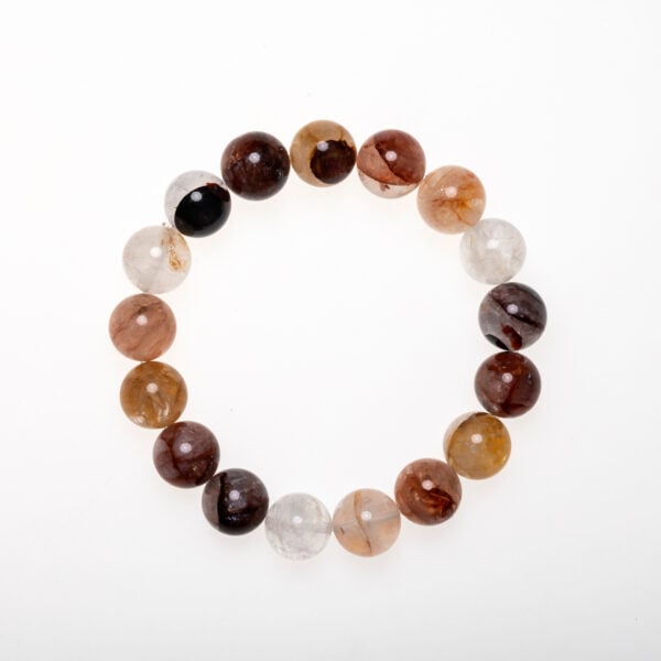 Inclusion quartz bracelet for emotional healing and clarity·