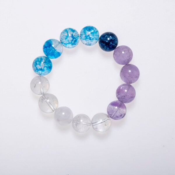 Mind Layers Healing Crystal Bracelet for Chakra Alignment and Clarity