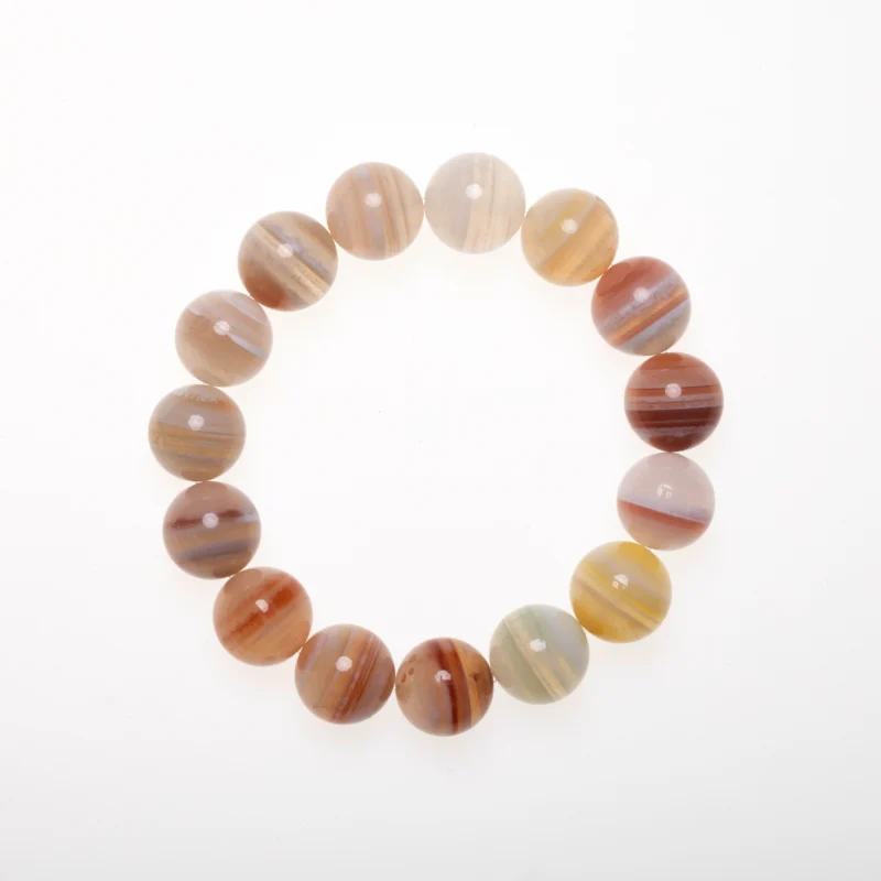 Earth Lines – Banded Agate Bracelet