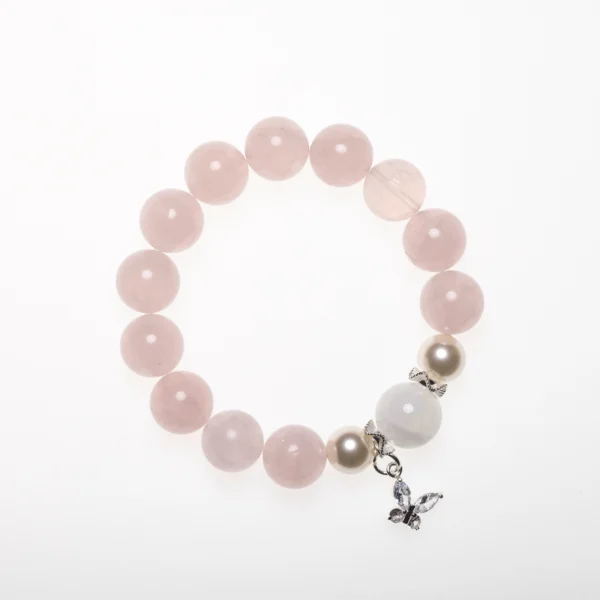 Rose quartz bracelet for self-love and feminine balance