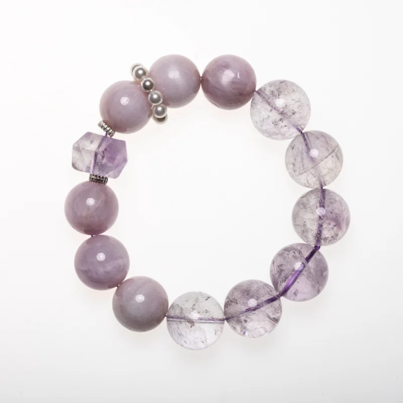 Mist Lilac — Natural Amethyst Crystal Bracelet