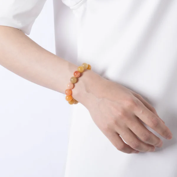 Yellow Jade Bracelet for Positive Energy and Confidence