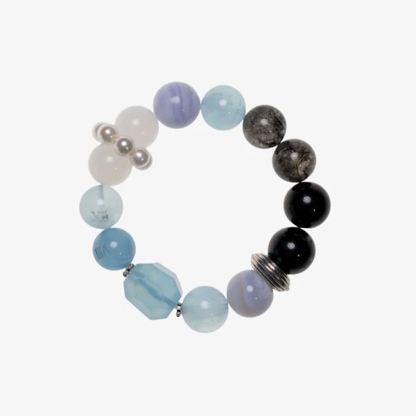 Aura Guardian - Aquamarine Crystal Bracelet - Protective and Calming Energy