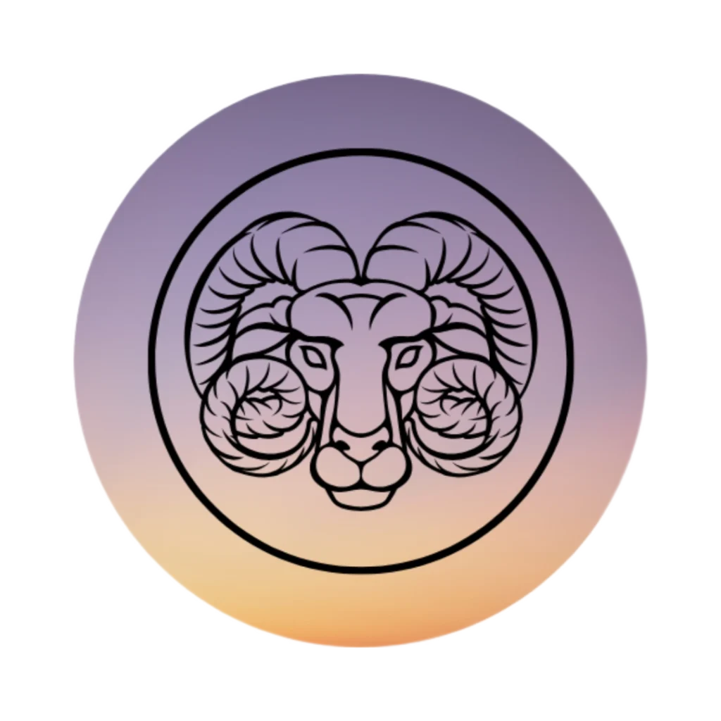 Aries zodiac sign illustration for courage, passion, and leadership – Dare to Mystic