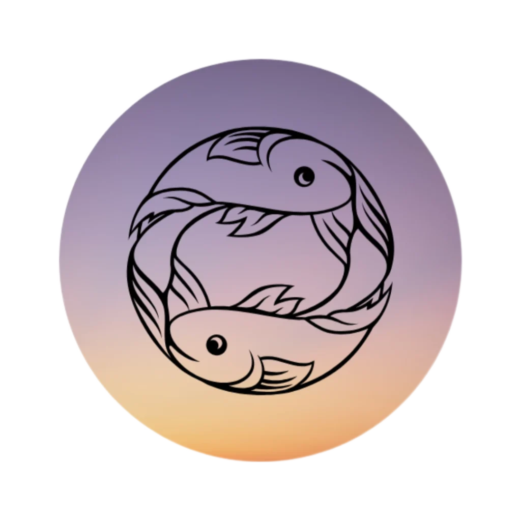 Pisces zodiac sign illustration for intuition, compassion, and imagination – Dare to Mystic