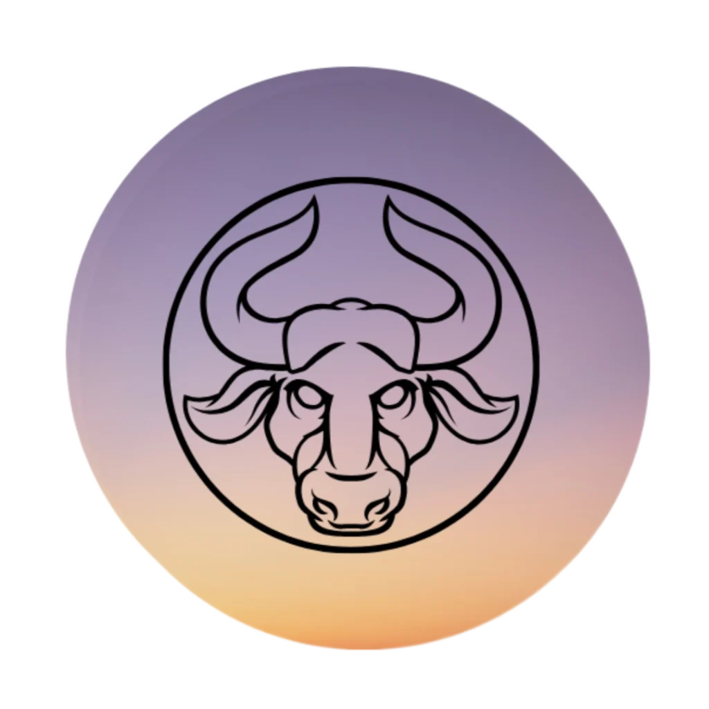 Taurus zodiac sign illustration for stability, patience, and grounding – Dare to Mystic