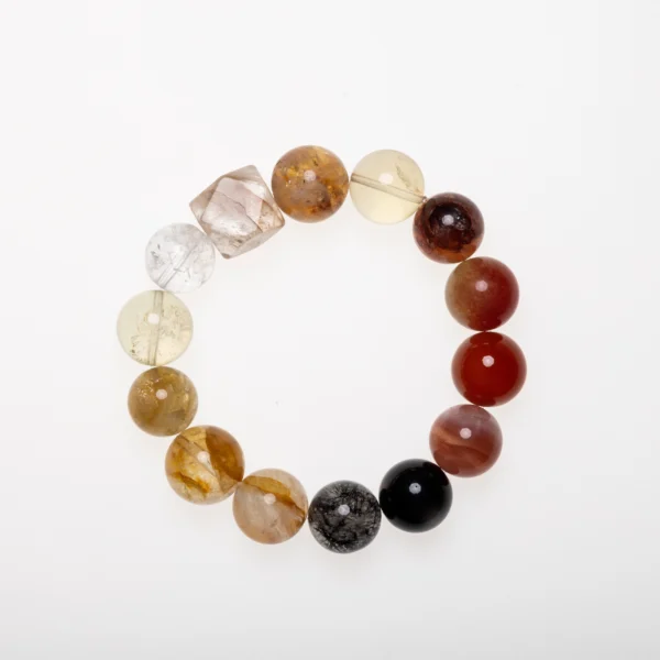 Protection crystal bracelet for energy shielding and aura defense