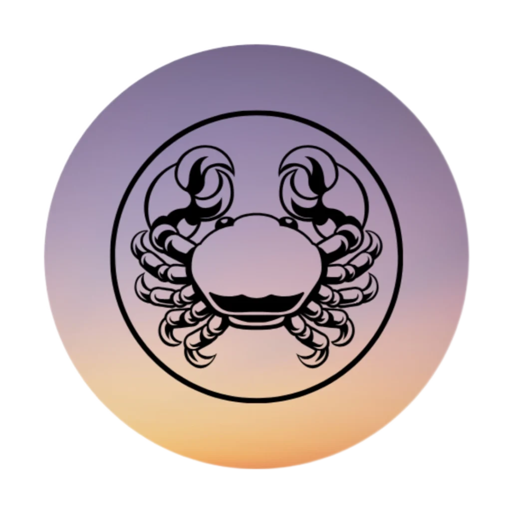 Cancer zodiac sign illustration for intuition, emotional depth, and nurturing – Dare to Mystic
