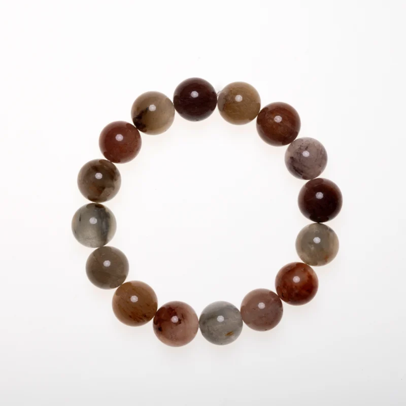 Breath of Ember – Red Rutilated Quartz Bracelet