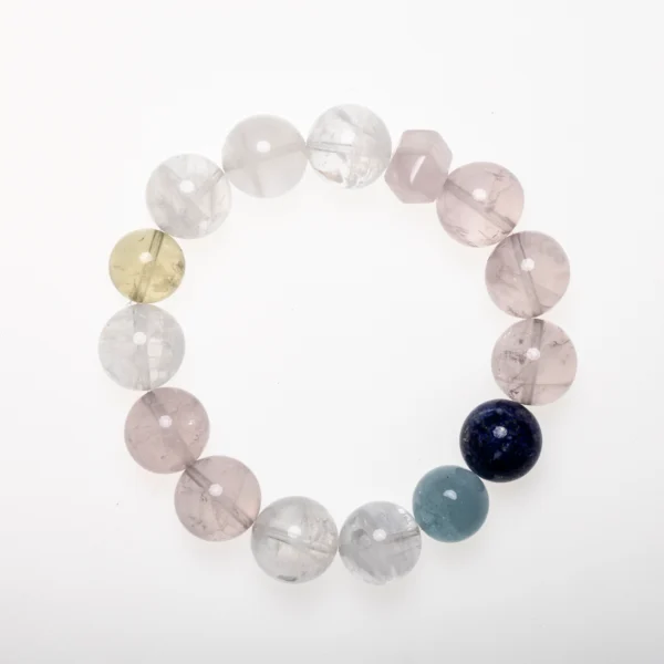 Multicolor Crystal Bracelet with healing stones by Dare to Mystic