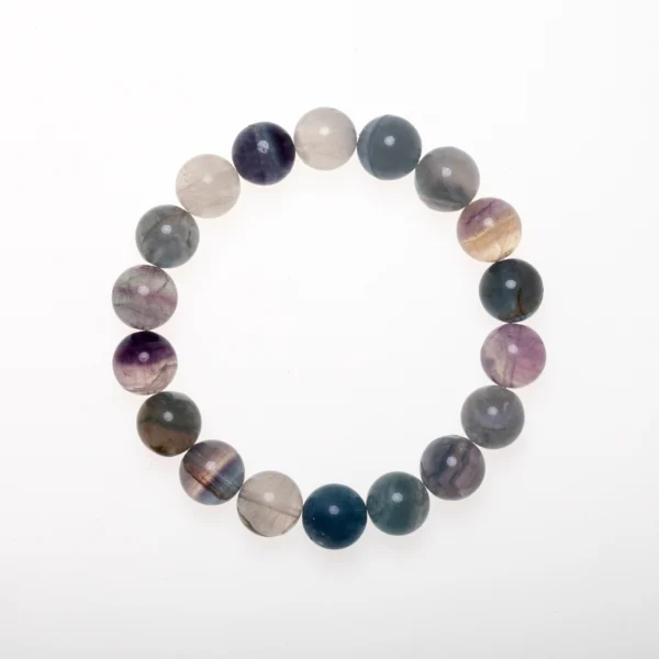 Blue Fluorite Bracelet with natural calming blue stones | Dare to Mystic
