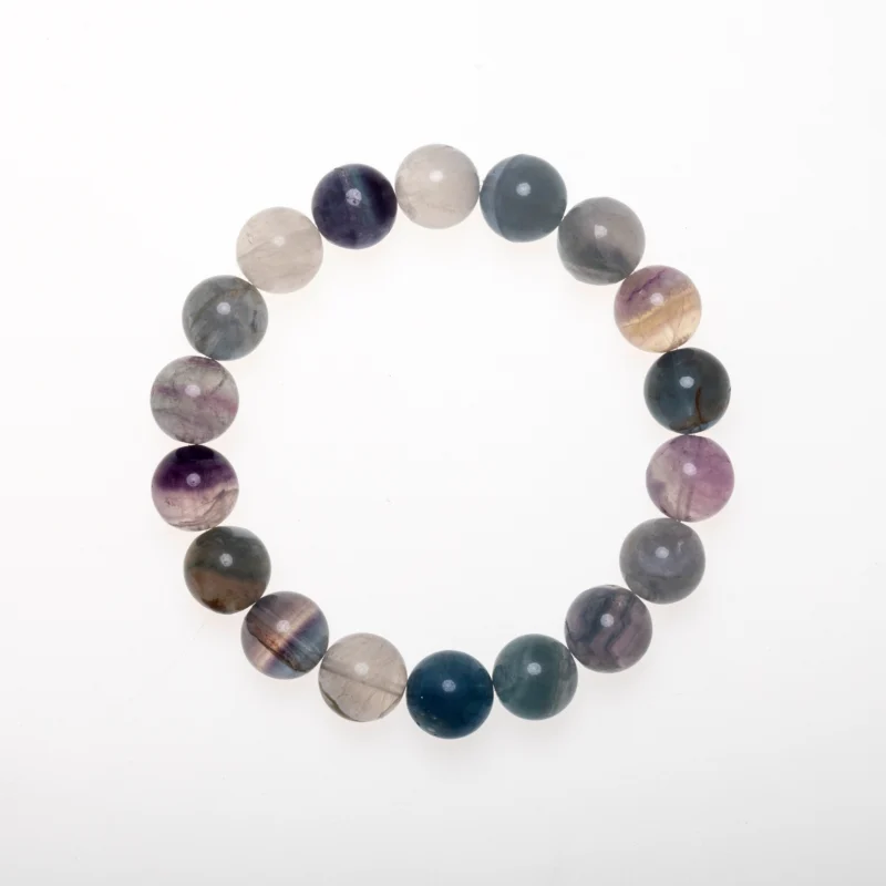Midnight Abyss – Fluorite Crystal Bracelet / Fluorite Stone Gift For Her