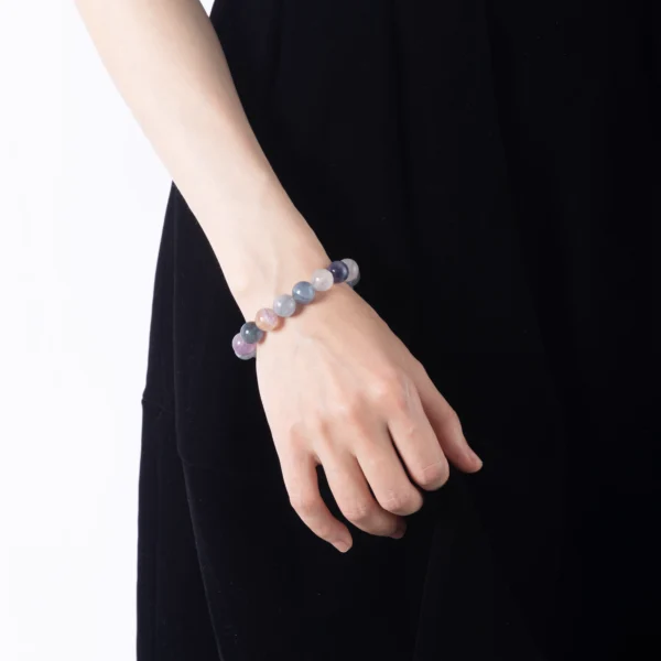 Blue Fluorite Bracelet with natural calming blue stones | Dare to Mystic