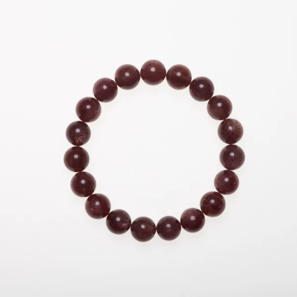 Strawberry Quartz Bracelet for emotional healing and love by Dare to Mystic