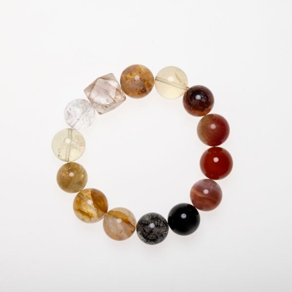 Protection crystal bracelet for energy shielding and aura defense