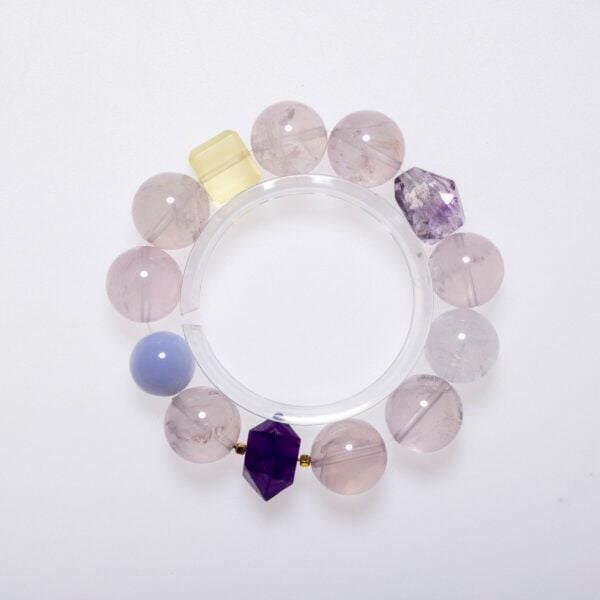 Amethyst Crystal Bracelet – A beautiful bracelet made with a variety of healing crystals, known for their ability to promote balance, energy, and emotional healing.
